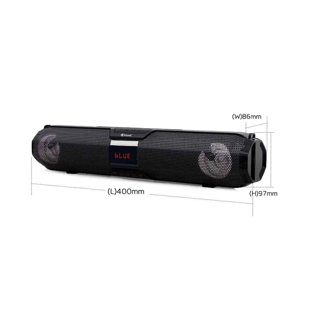 Kisonli Soundbar Bluetooth Speaker Sound Bar Type LED-900 TWS